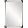 Marina White Rope and Black 23 3/4" x 35 1/2" Wall Mirror