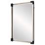 5_Marina White Rope and Black 23 3/4" x 35 1/2" Wall Mirror more views