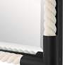 6_Marina White Rope and Black 23 3/4" x 35 1/2" Wall Mirror more views