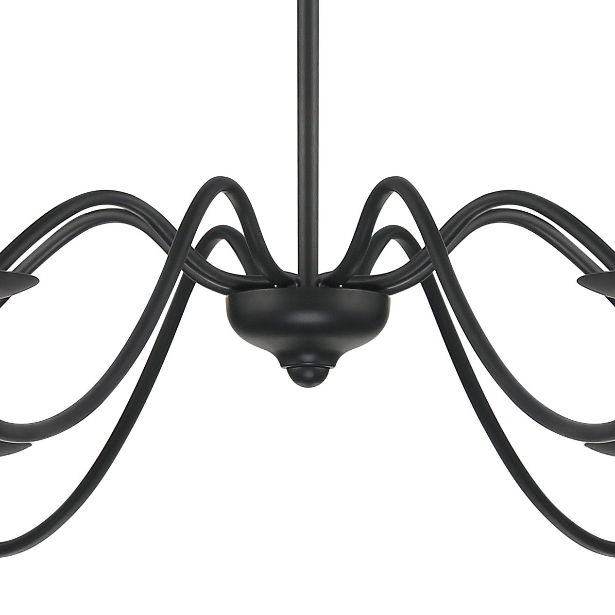 Image 4 Marinec 42" Wide Black 8-Light Chandelier with Red Multi Plaid Shades more views