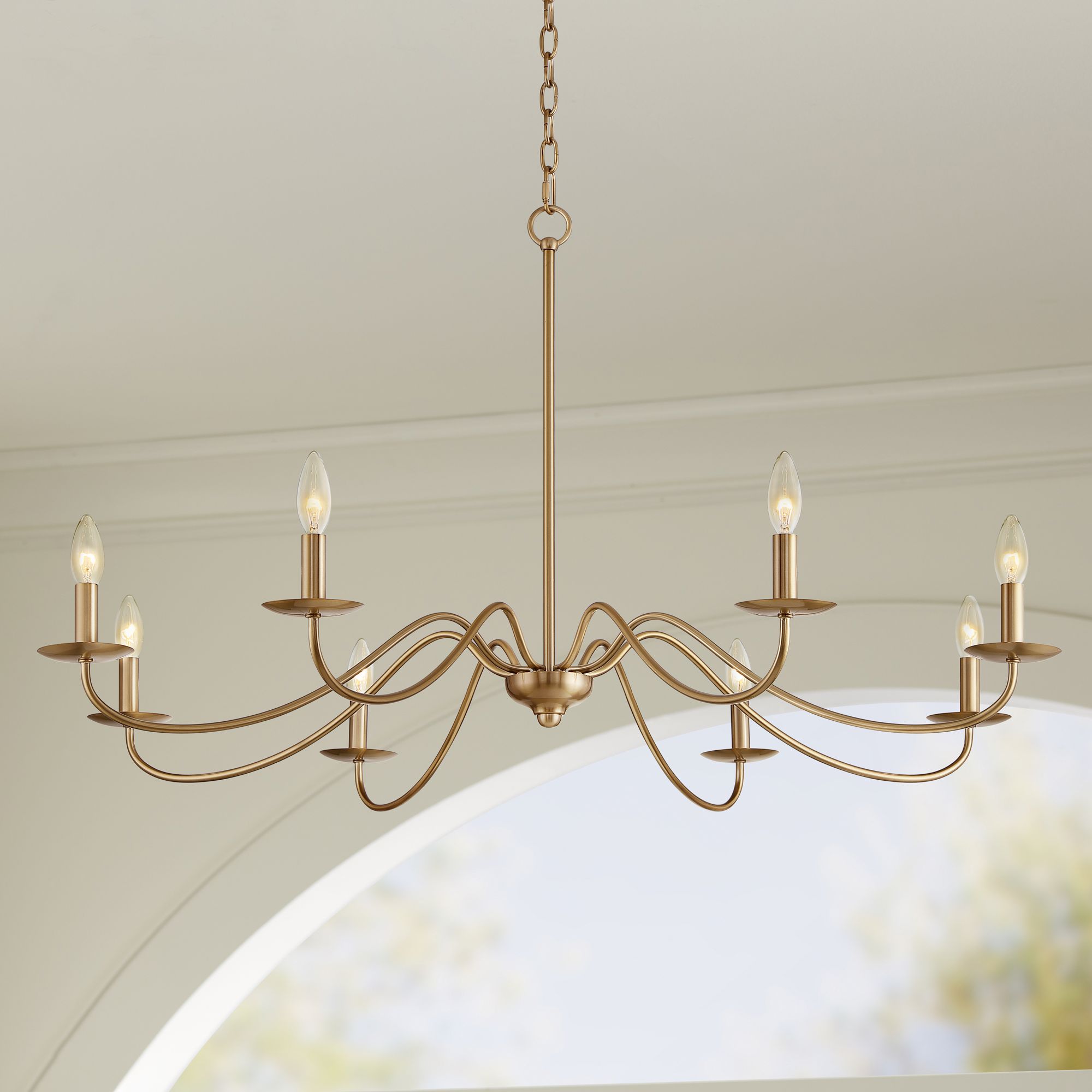 soft gold chandelier