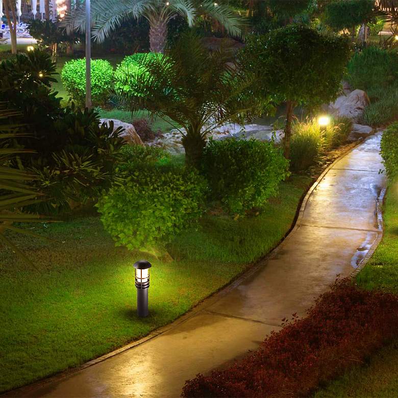 Image 5 Mariner 11" High Black LED Small Bollard Light more views
