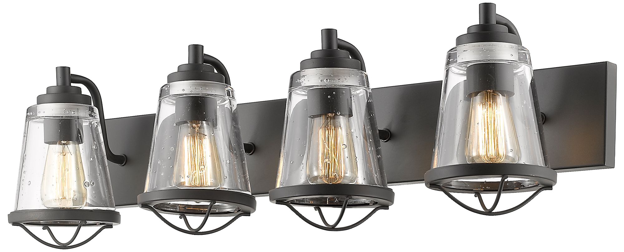 Mariner by Z-Lite Bronze 32 inch 4 Light Vanity