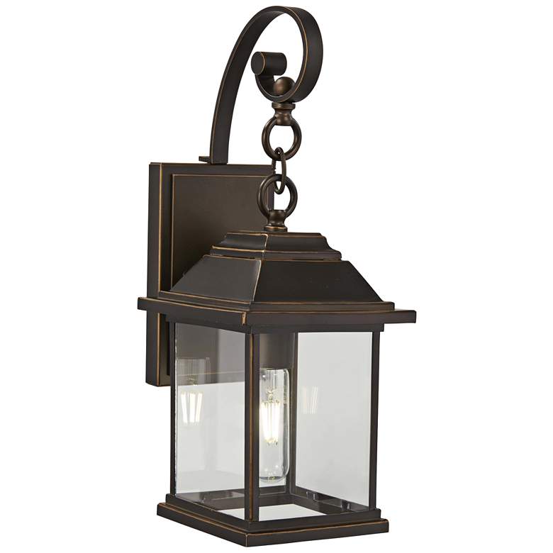 Image 2 Mariner&#39;s Pointe 18 inch Oil-Rubbed Bronze Outdoor Lantern Wall Light