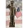 Marines Dress Uniform - African American 30"H Bronze Statue