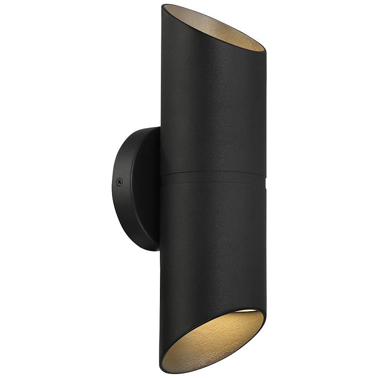 Image 2 Marino 14" High Black LED Outdoor Wall Light