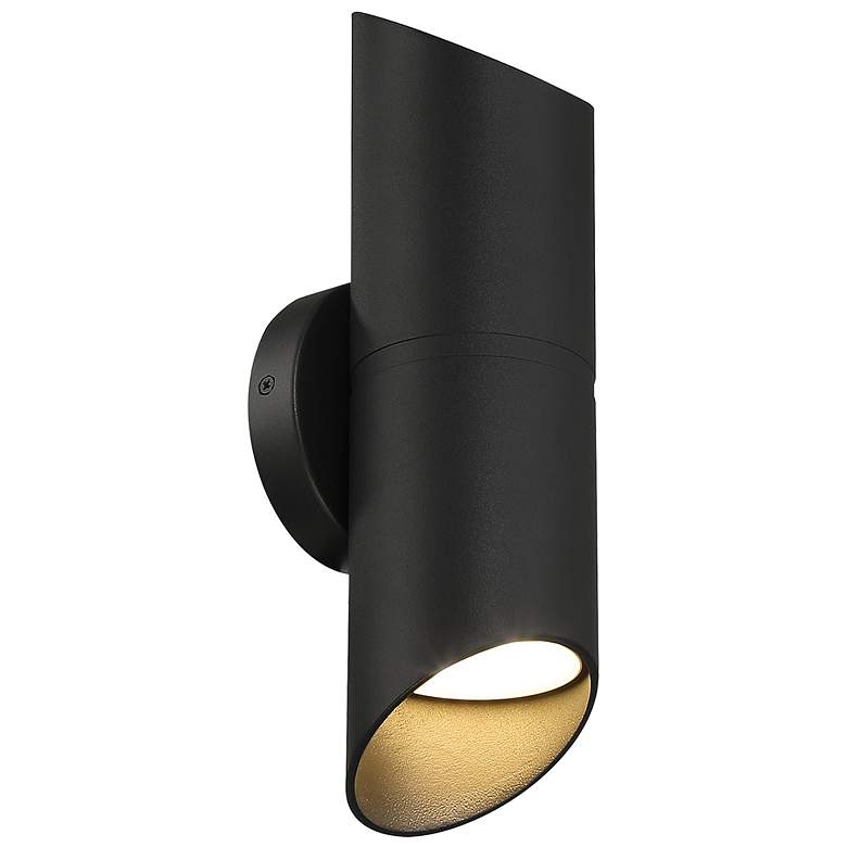 Image 6 Marino 14" High Black LED Outdoor Wall Light more views