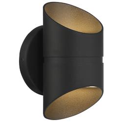 Marino 8" High Black 2-Light LED Outdoor Wall Light