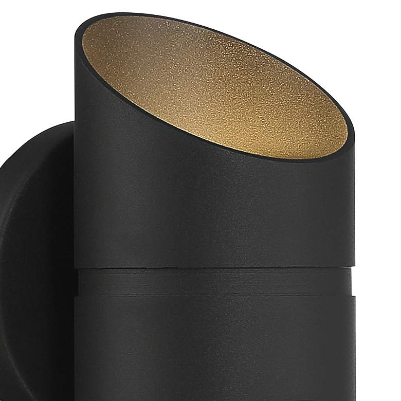Image 2 Marino 8" High Black 2-Light LED Outdoor Wall Light more views
