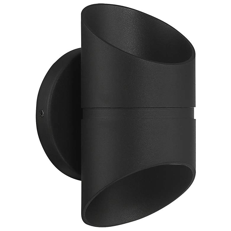 Image 7 Marino 8" High Black 2-Light LED Outdoor Wall Light more views