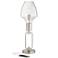 Mario Brushed Nickel Modern Console Table Lamp