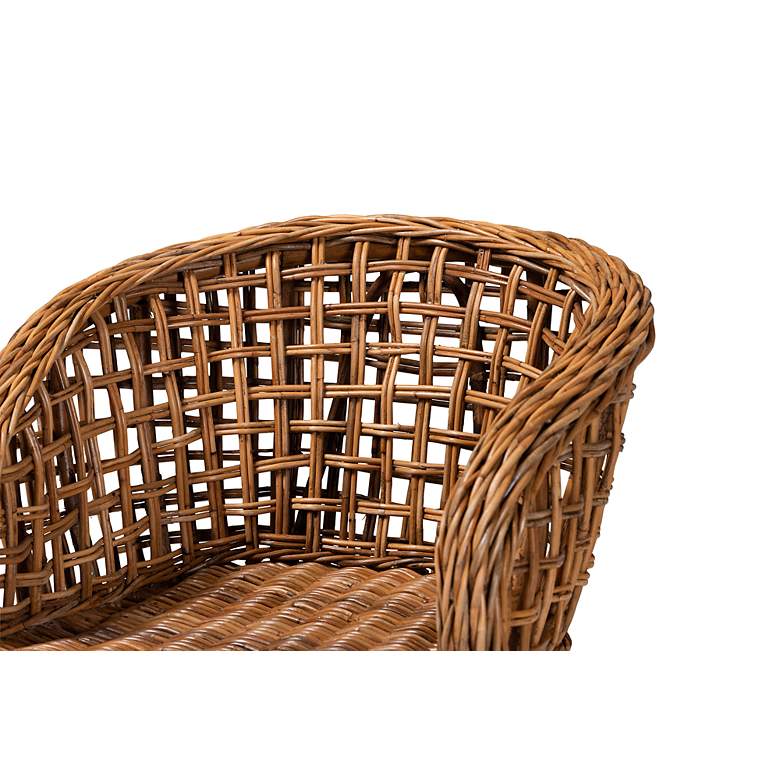 Image 3 Mario Natural Brown Rattan Dining Chairs Set of 2 more views