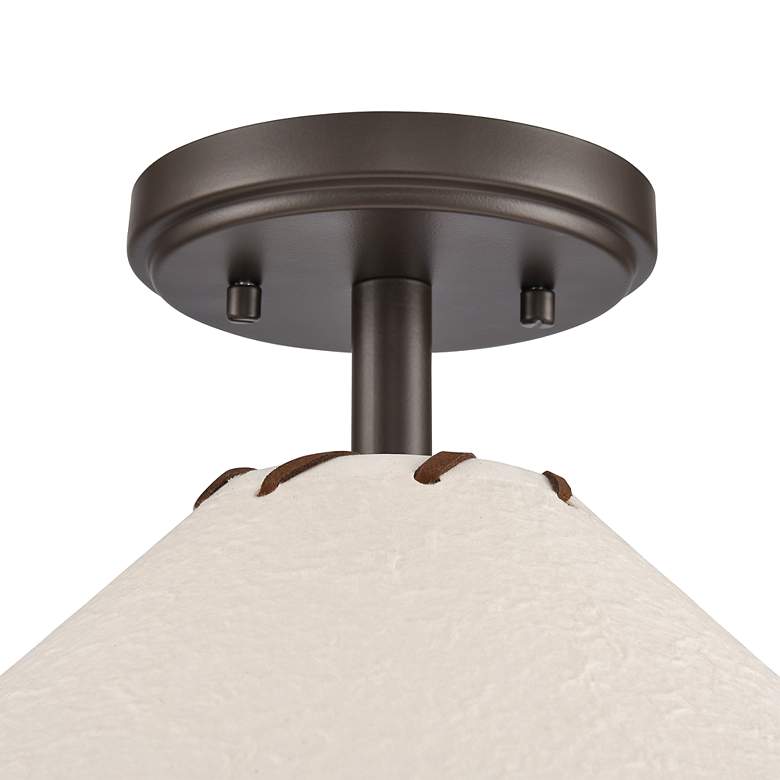 Image 6 Marion 14" Wide 1-Light Semi Flush Mount - Oil Rubbed Bronze more views