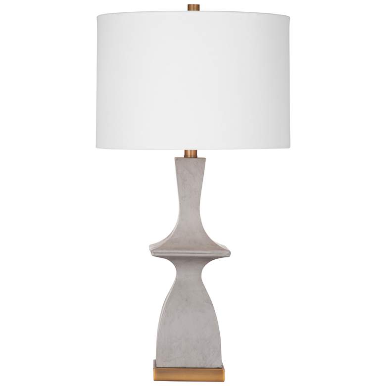 Image 1 Marion 29" High Gray And Brass Table Lamp