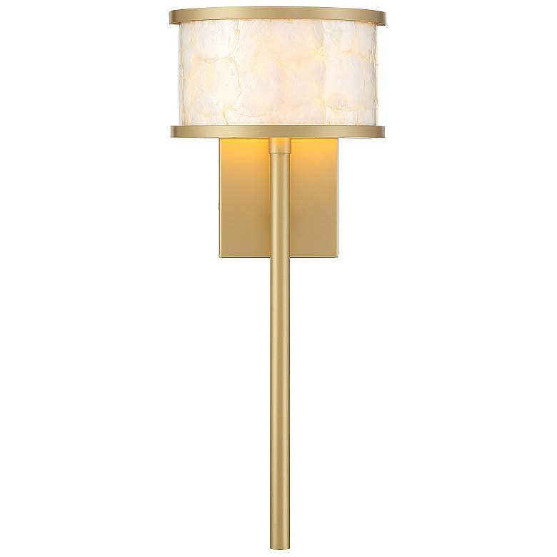 Image 1 Mariquita 1-Light Wall Sconce in Spun Gold by Breegan Jane