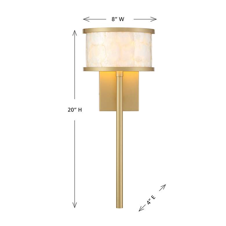 Image 6 Mariquita 1-Light Wall Sconce in Spun Gold by Breegan Jane more views