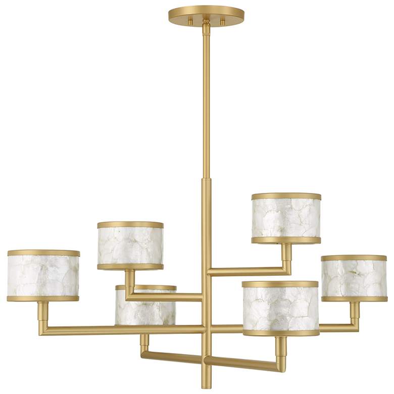 Image 2 Mariquita 6-Light Chandelier in Spun Gold by Breegan Jane more views