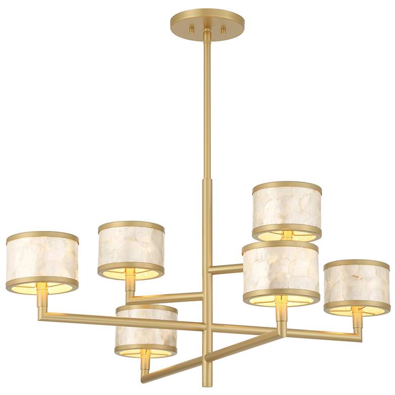 Image 5 Mariquita 6-Light Chandelier in Spun Gold by Breegan Jane more views