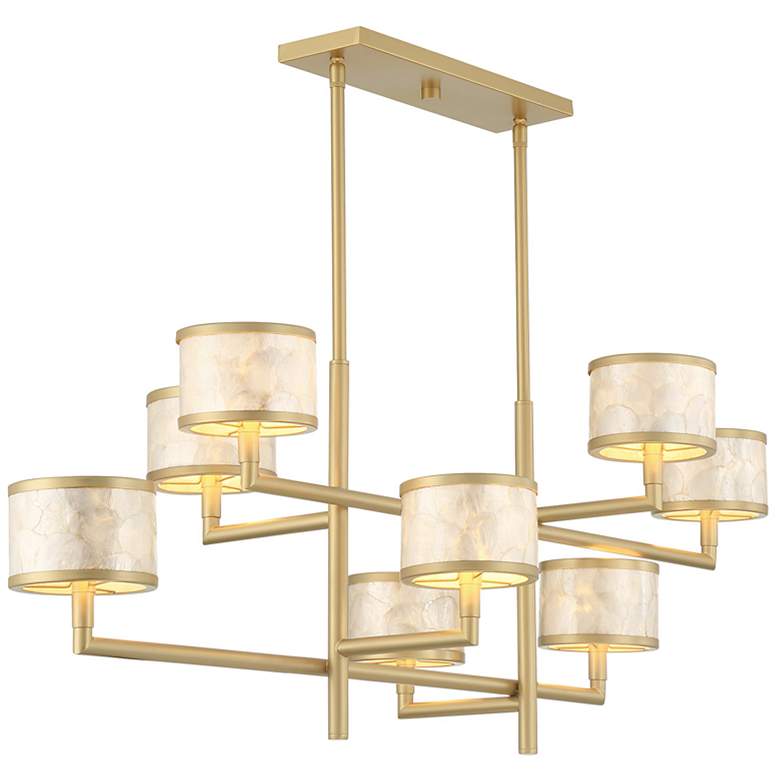 Image 4 Mariquita 8-Light Chandelier in Spun Gold more views