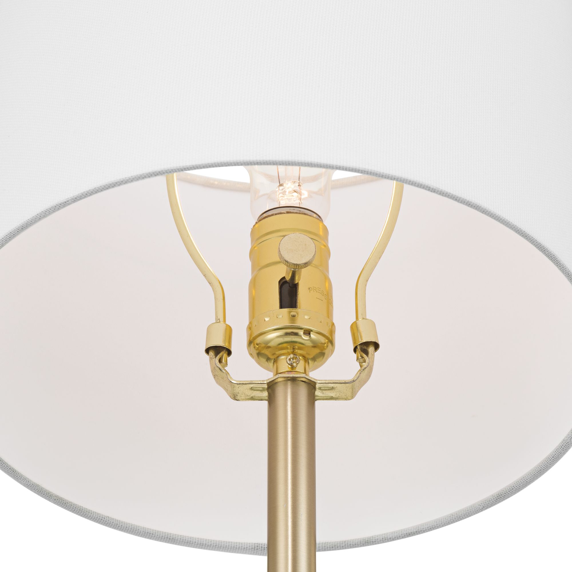 Image 5 Maris 20" High Green Glass and Satin Brass Table Lamp more views