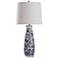 Maris 31" High Coastal Blue and Ivory Ceramic Vase Table Lamp