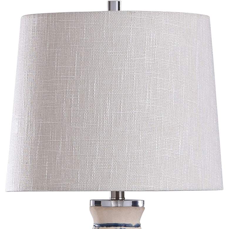 Image 2 Maris 31" High Coastal Blue and Ivory Ceramic Vase Table Lamp more views