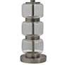 2_Marisa 26" Clear Glass and Brushed Steel Modern Table Lamp more views