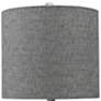 3_Marisa 26" Clear Glass and Brushed Steel Modern Table Lamp more views