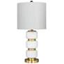 1_Marisa White Glass and Antique Brass Metal Table Lamp