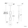 4_Marise 21"H x 3.5"W 1-Light Mini Pendant in Black more views