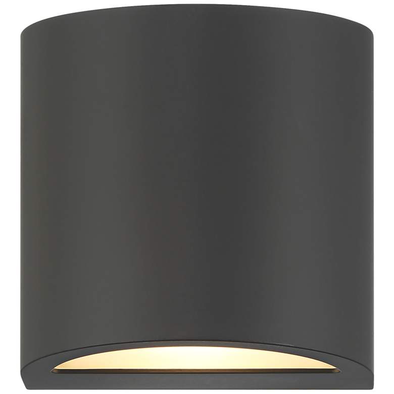 Image 1 Marisha 4 3/4" High Black LED Outdoor Wall Light