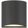 2_Marisha 4 3/4" High Black LED Outdoor Wall Light
