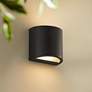 1_Marisha 4 3/4" High Black LED Outdoor Wall Light