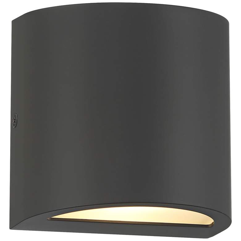 Image 3 Marisha 4 3/4" High Black LED Outdoor Wall Light more views