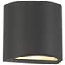 4_Marisha 4 3/4" High Black LED Outdoor Wall Light more views