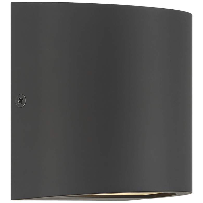 Image 4 Marisha 4 3/4" High Black LED Outdoor Wall Light more views