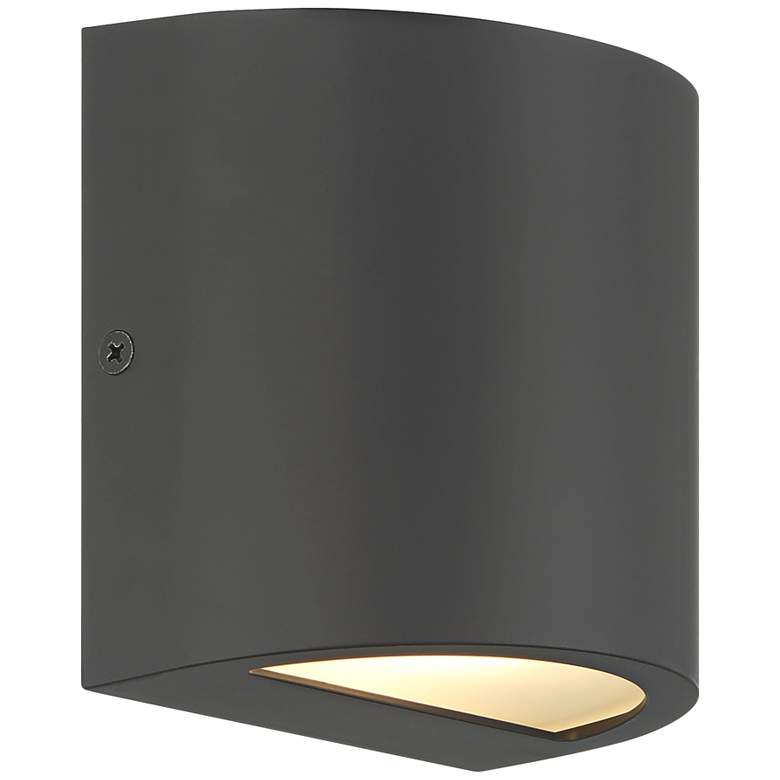 Image 5 Marisha 4 3/4" High Black LED Outdoor Wall Light more views