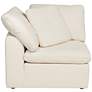 Marisha White Fabric Modular Corner Chair