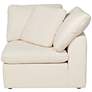 Marisha White Fabric Modular Corner Chair