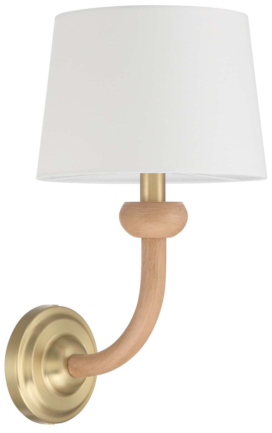 Image 2 Marisol 16" High Champagne Brass Wall Sconce more views