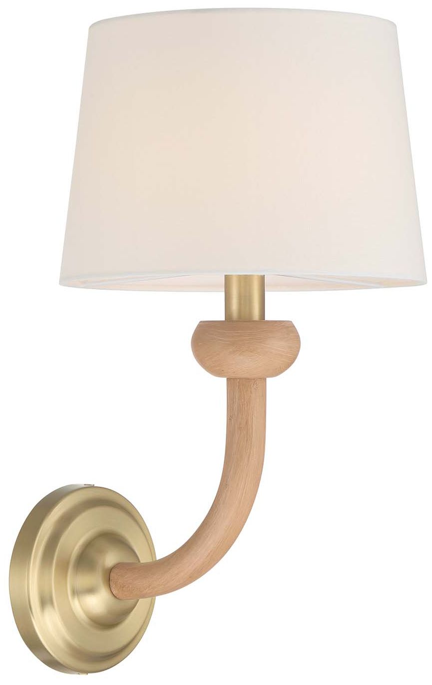 Image 3 Marisol 16" High Champagne Brass Wall Sconce more views