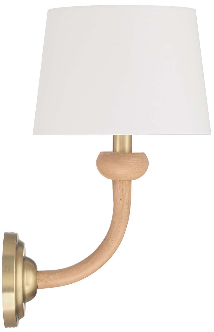 Image 6 Marisol 16" High Champagne Brass Wall Sconce more views
