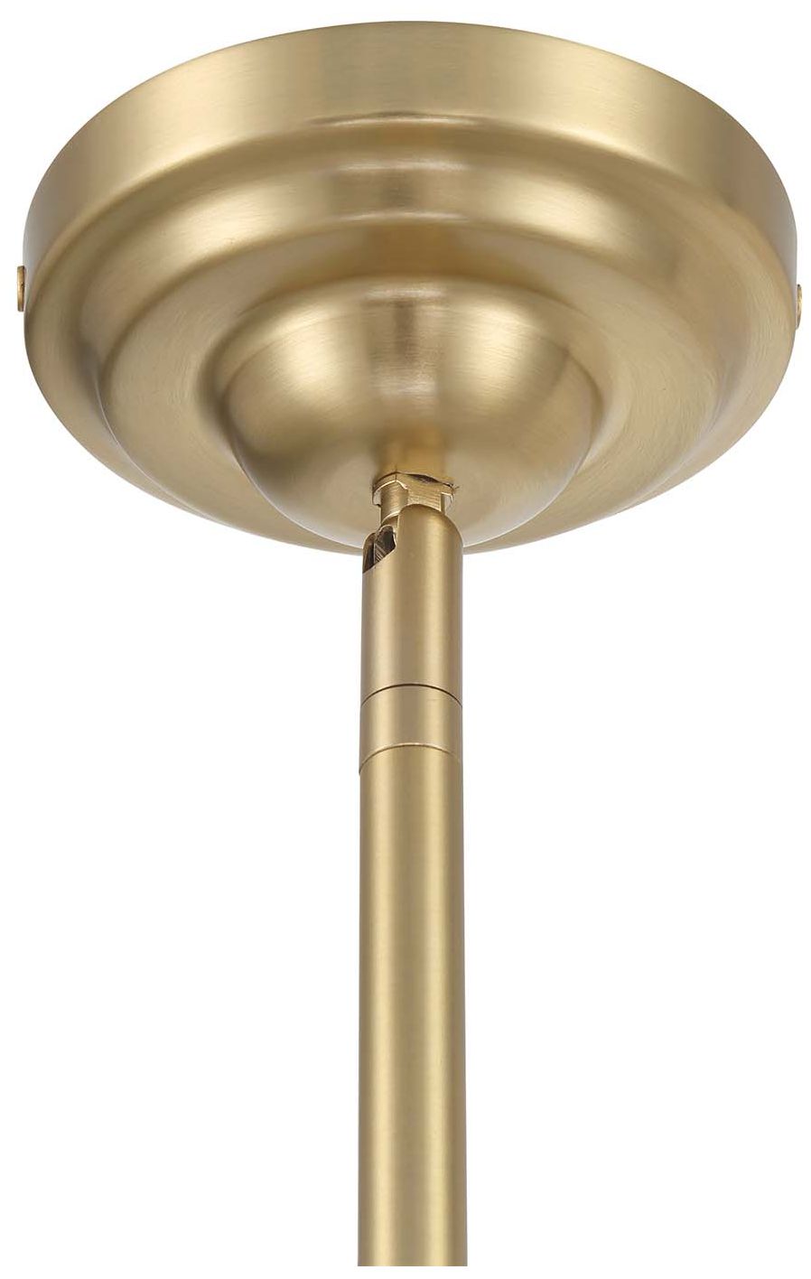 Image 4 Marisol 38" Wide 5-Light Champagne Brass Chandelier more views