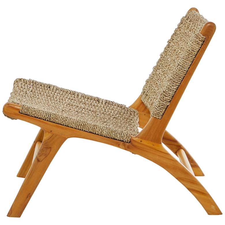 Image 4 Marissa Brown Woven Jute Accent Chair more views