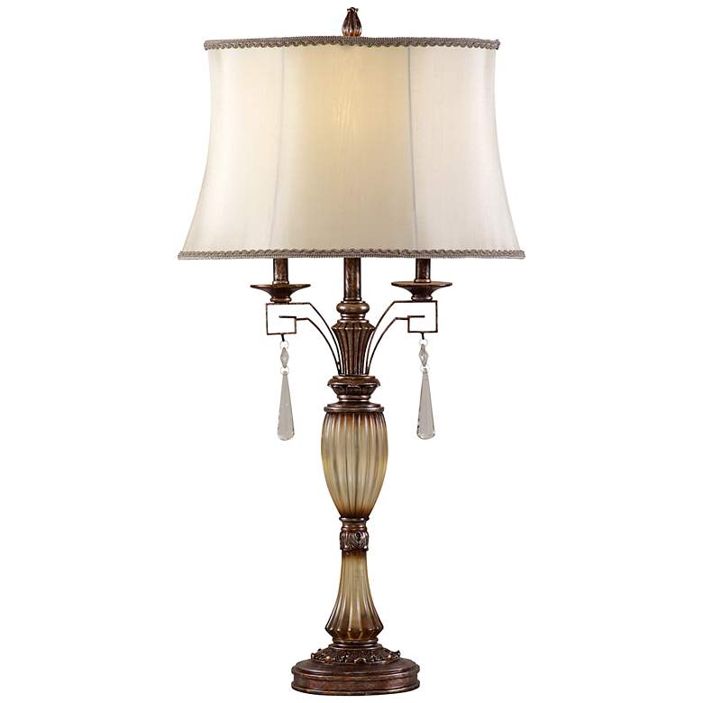 Image 1 Marissa Frosted Antique Gold Table Lamp