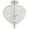 Marisse 14 1/2" Wide 3-Light Crystal Ceiling Light