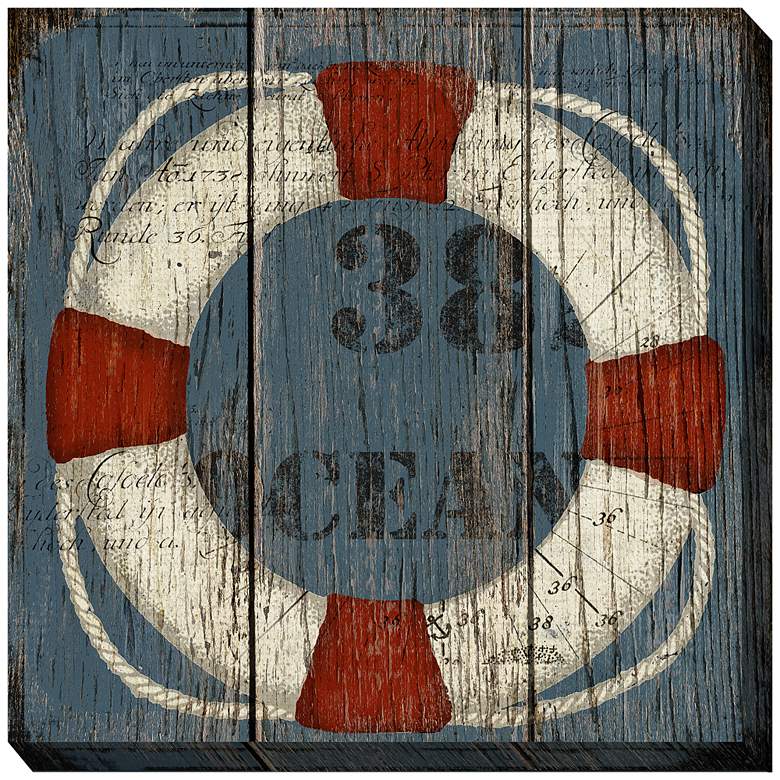 Image 1 Maritime Preserver 24 inch Square Outdoor Canvas Wall Art
