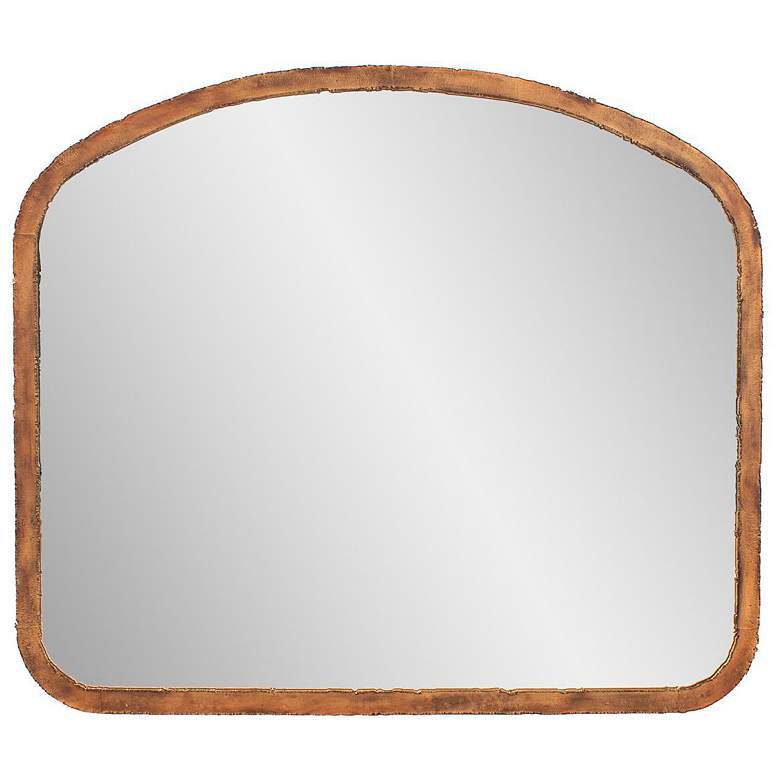 Image 2 Marius Antique Gold 42" x 36" Arch Top Wall Mirror more views