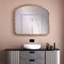 4_Marius Antique Gold 42" x 36" Arch Top Wall Mirror more views