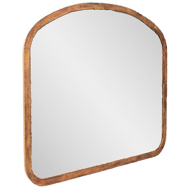 Image 5 Marius Antique Gold 42" x 36" Arch Top Wall Mirror more views